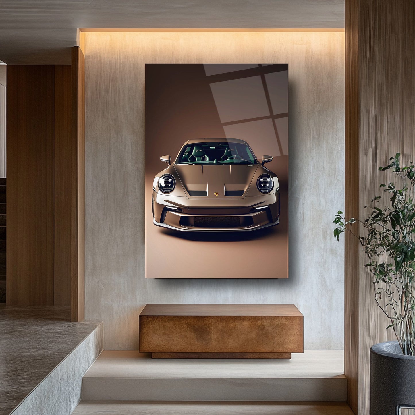 Spor Araba Cam Tablo