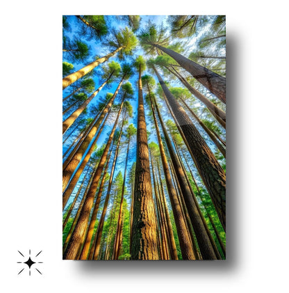 Ağaç Manzarası Cam Tablo