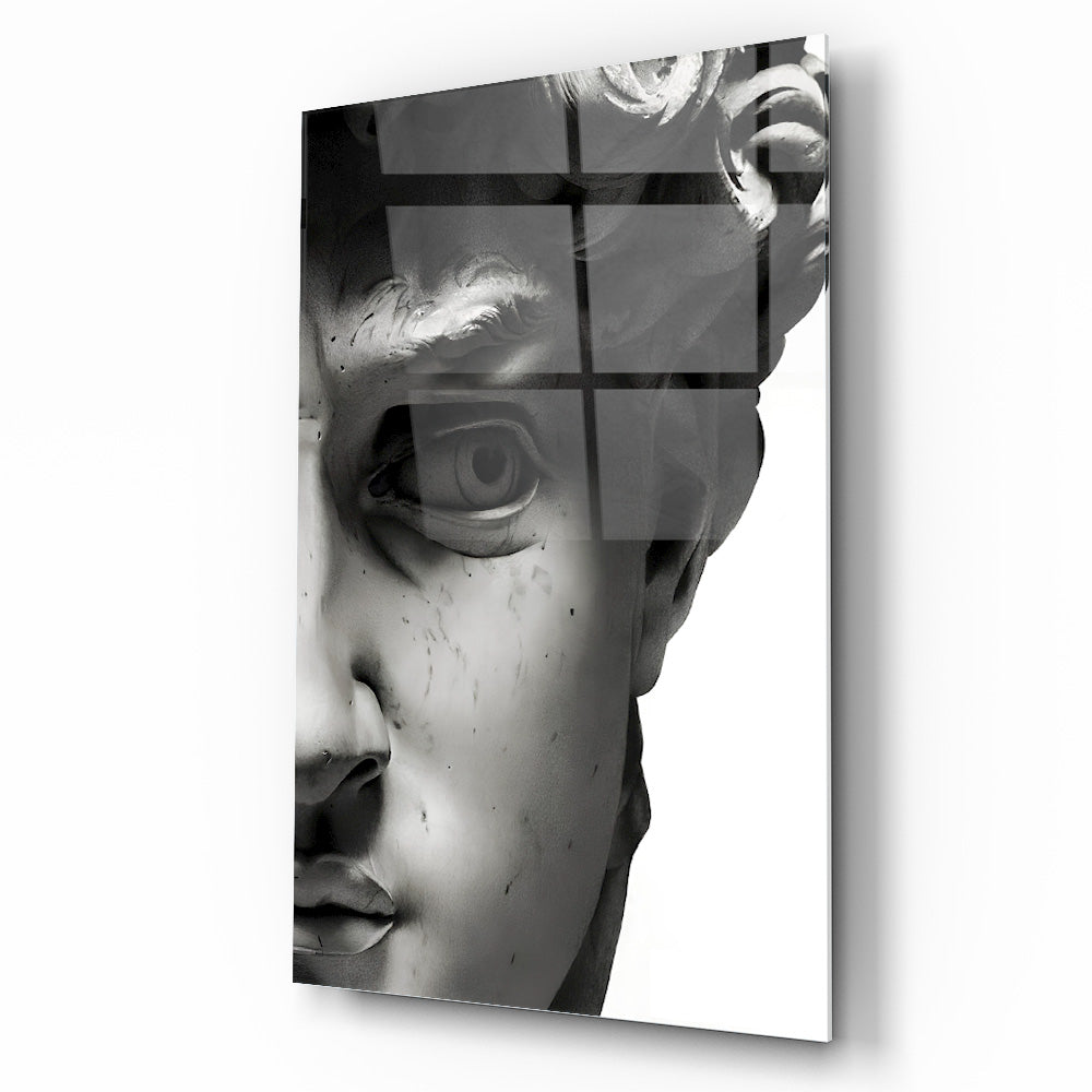 Davud Heykeli Cam Tablo