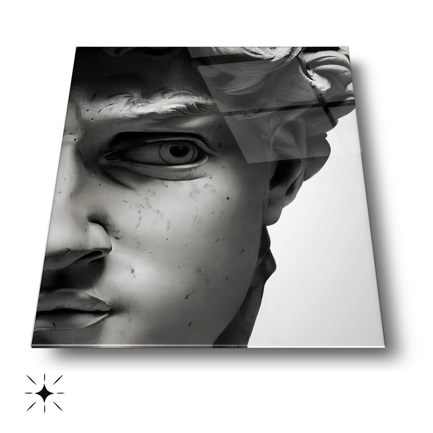 Davud Heykeli Cam Tablo