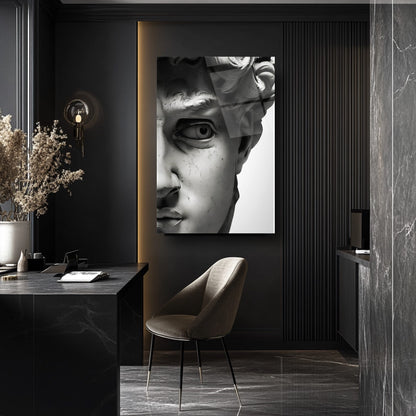 Davud Heykeli Cam Tablo