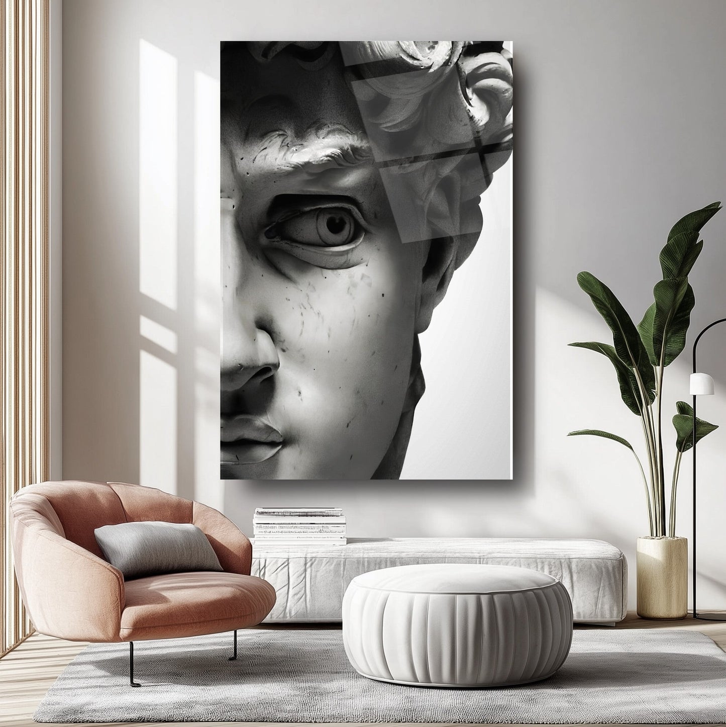 Davud Heykeli Cam Tablo