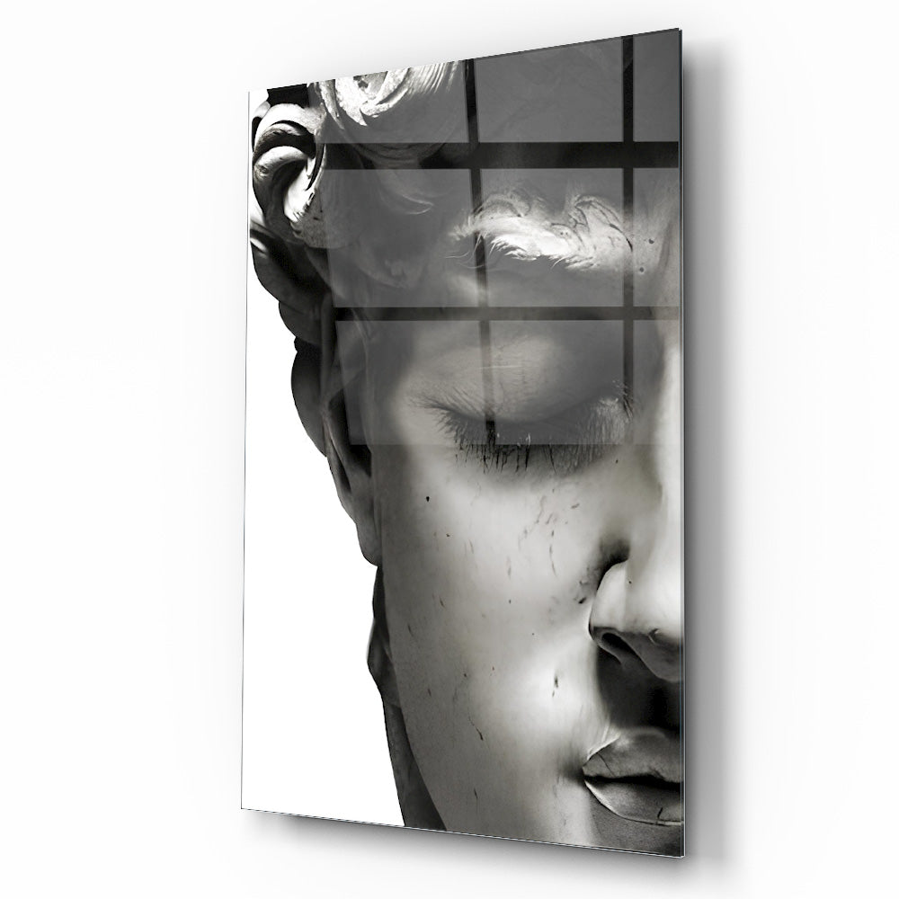 Davud Heykeli Cam Tablo