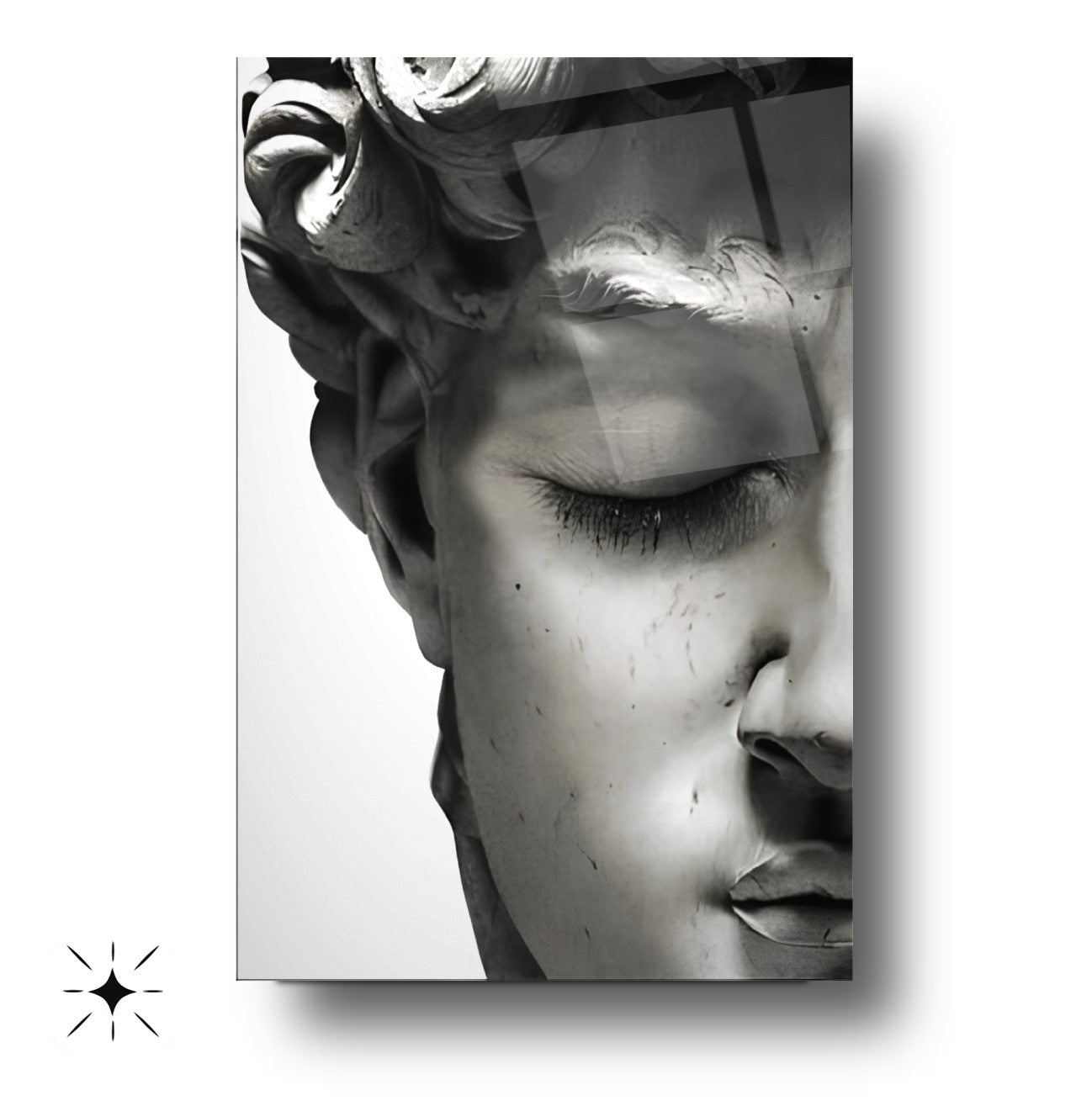 Davud Heykeli Cam Tablo