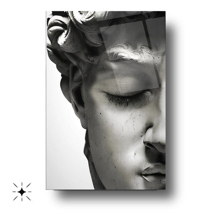 Davud Heykeli Cam Tablo