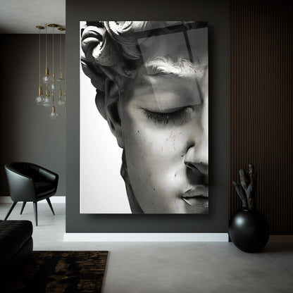 Davud Heykeli Cam Tablo