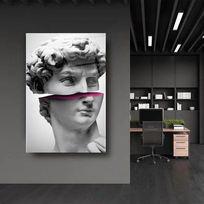 Davud Heykeli Cam Tablo