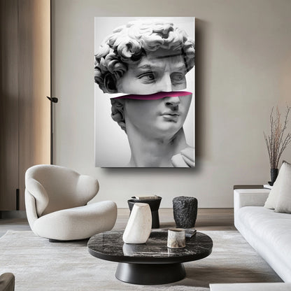 Davud Heykeli Cam Tablo