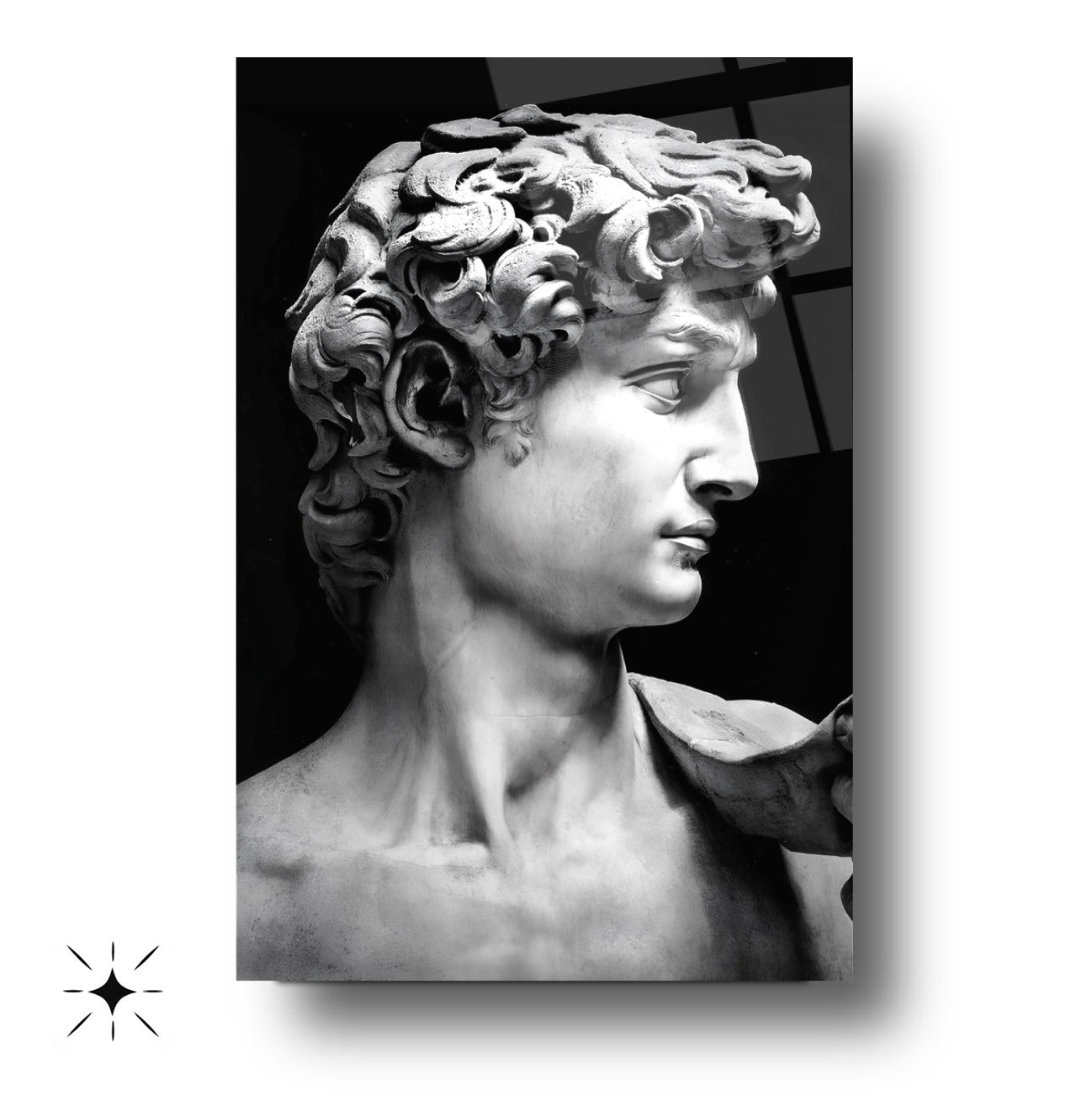 Davud Heykeli Cam Tablo