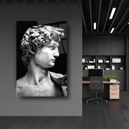 Davud Heykeli Cam Tablo