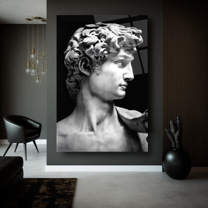 Davud Heykeli Cam Tablo