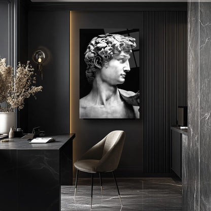 Davud Heykeli Cam Tablo