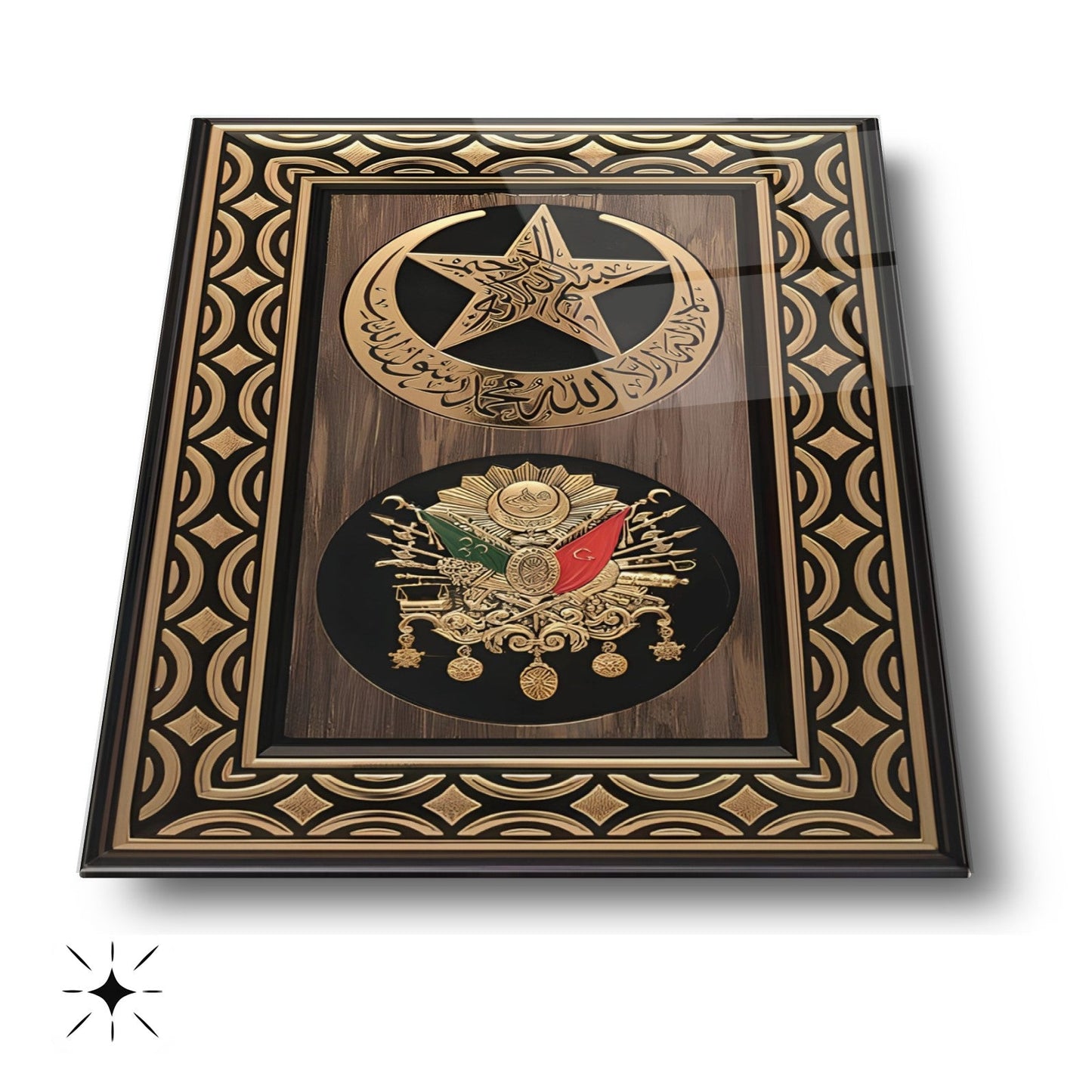 Osmanlı Devlet Arması Cam Tablo