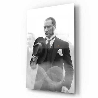 Atatürk ve Sonsuzluk Cam Tablo