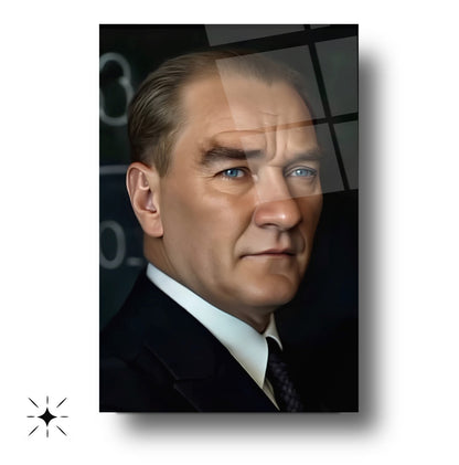 Atatürk Portresi Cam Tablo