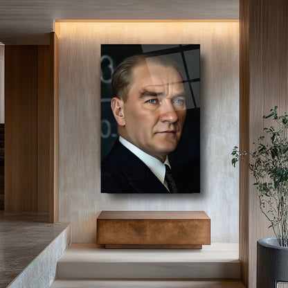 Atatürk Portresi Cam Tablo