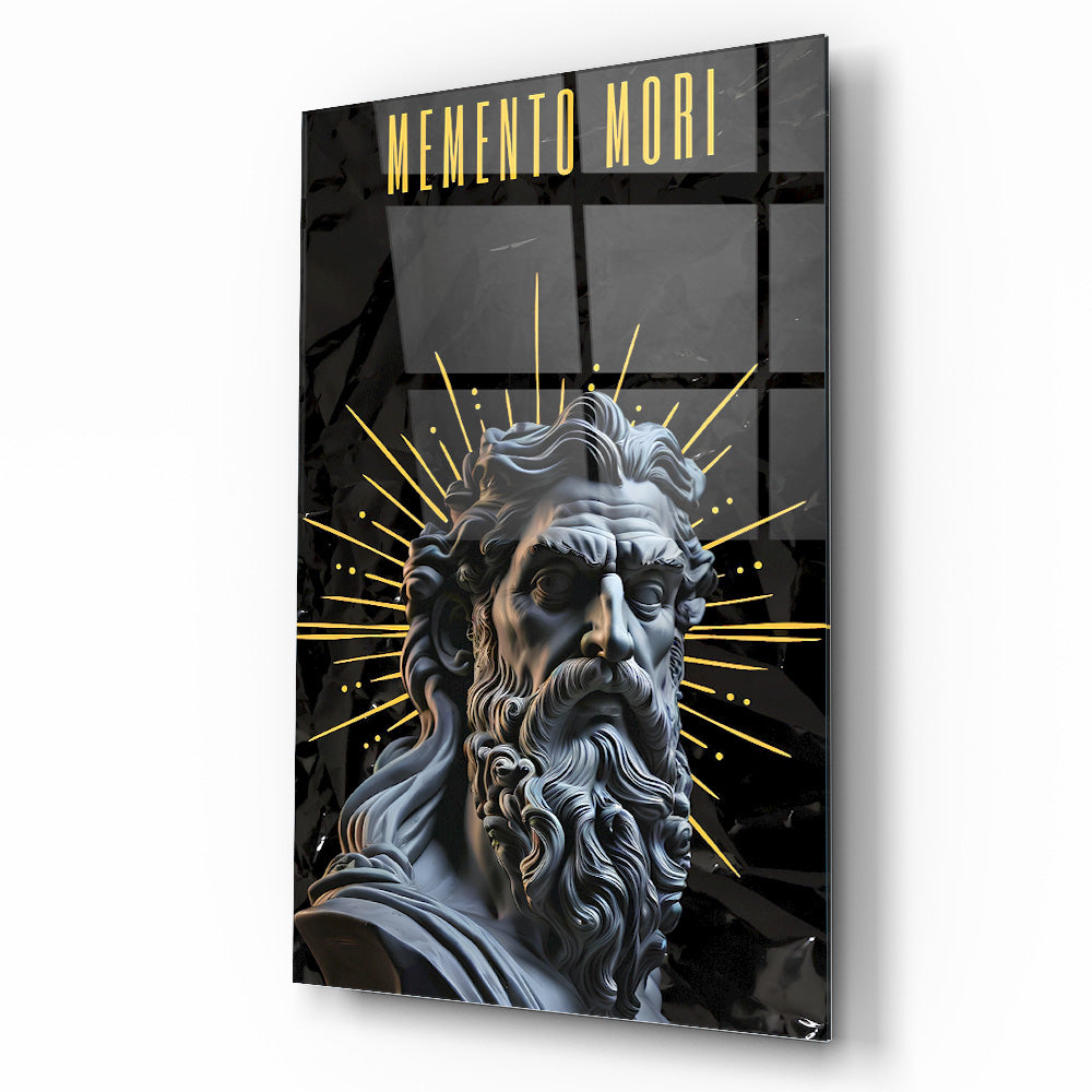 Memento Mori Heykel Cam Tablo