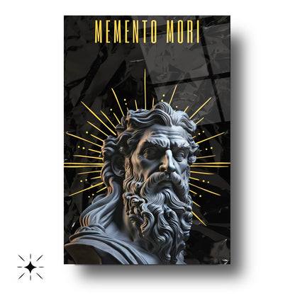 Memento Mori Heykel Cam Tablo