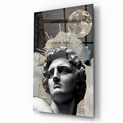 Gold Detay Heykel Cam Tablo