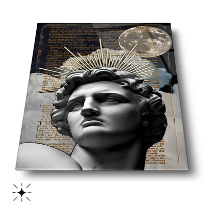 Gold Detay Heykel Cam Tablo