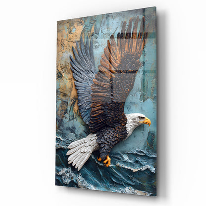 Uçan Kartal Cam Tablo