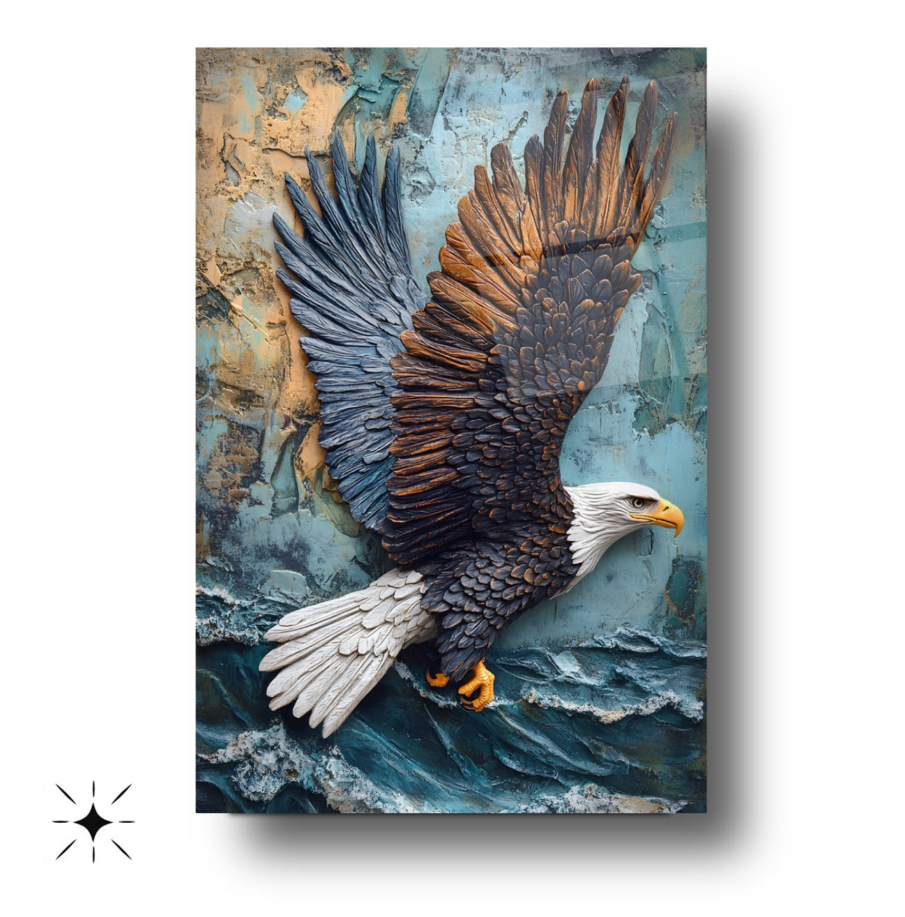 Uçan Kartal Cam Tablo