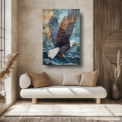 Uçan Kartal Cam Tablo