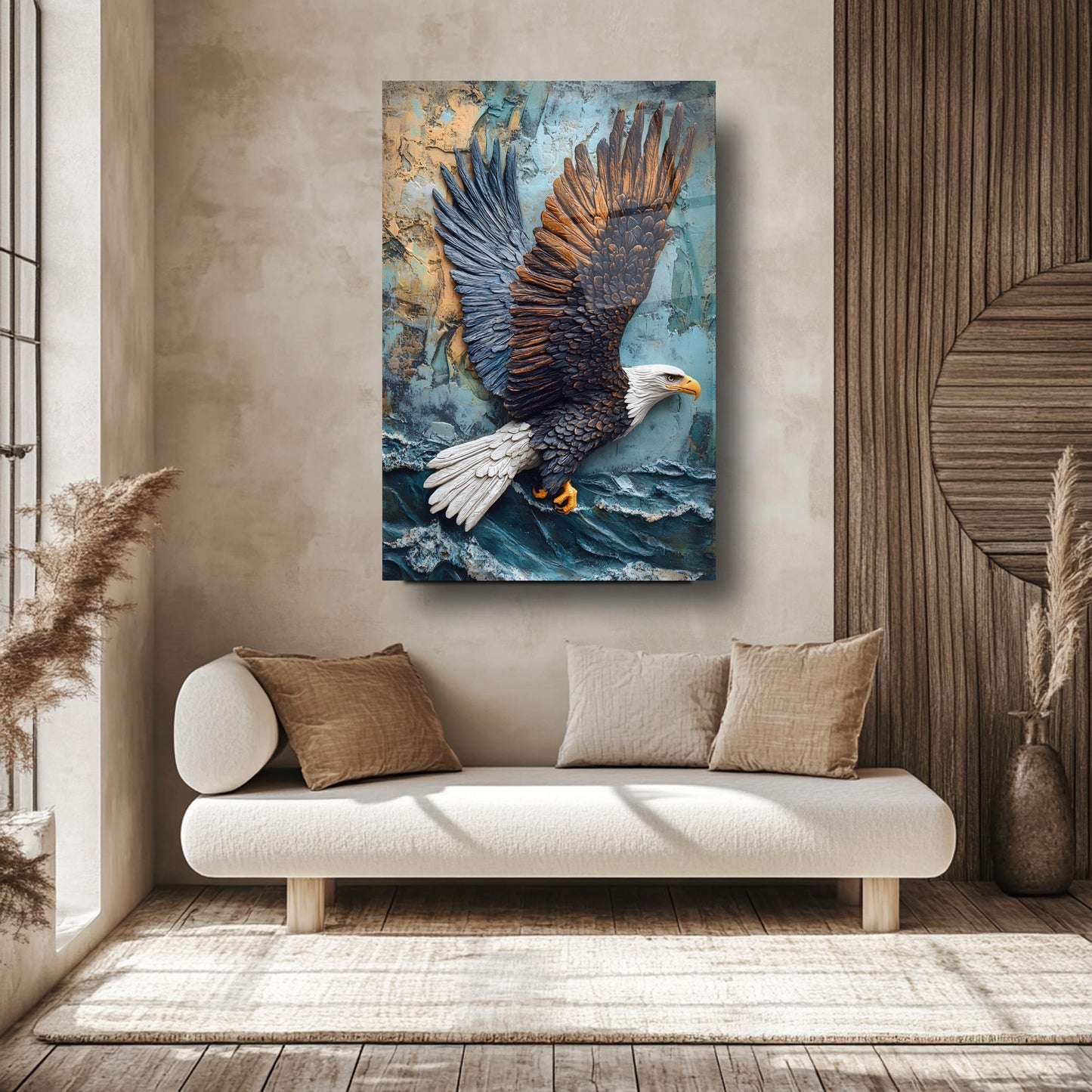 Uçan Kartal Cam Tablo