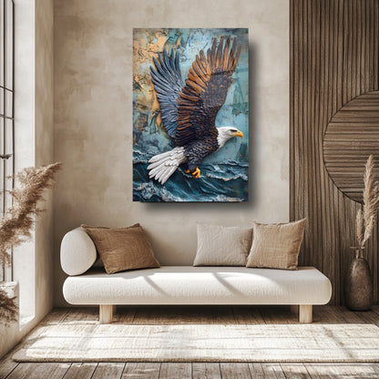Uçan Kartal Cam Tablo