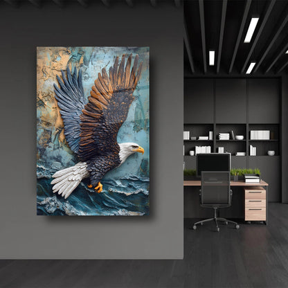 Uçan Kartal Cam Tablo