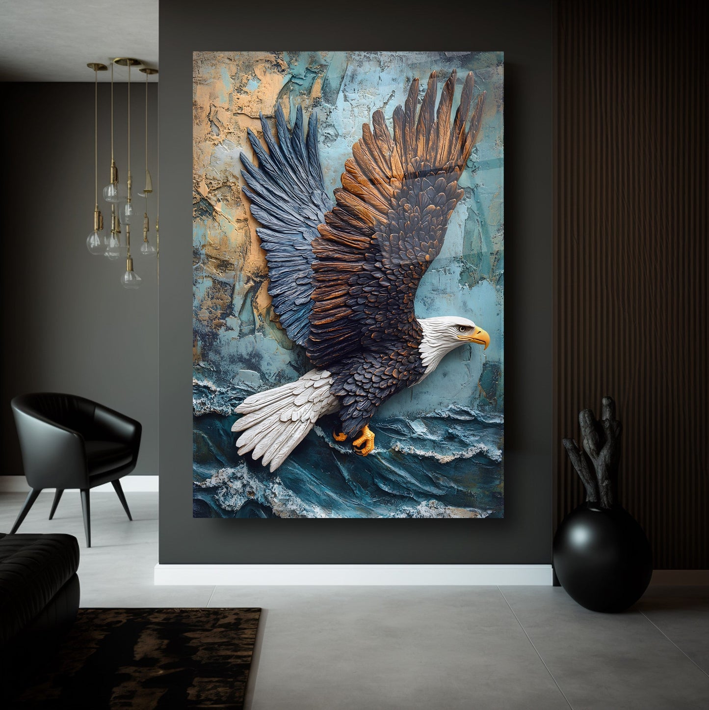 Uçan Kartal Cam Tablo