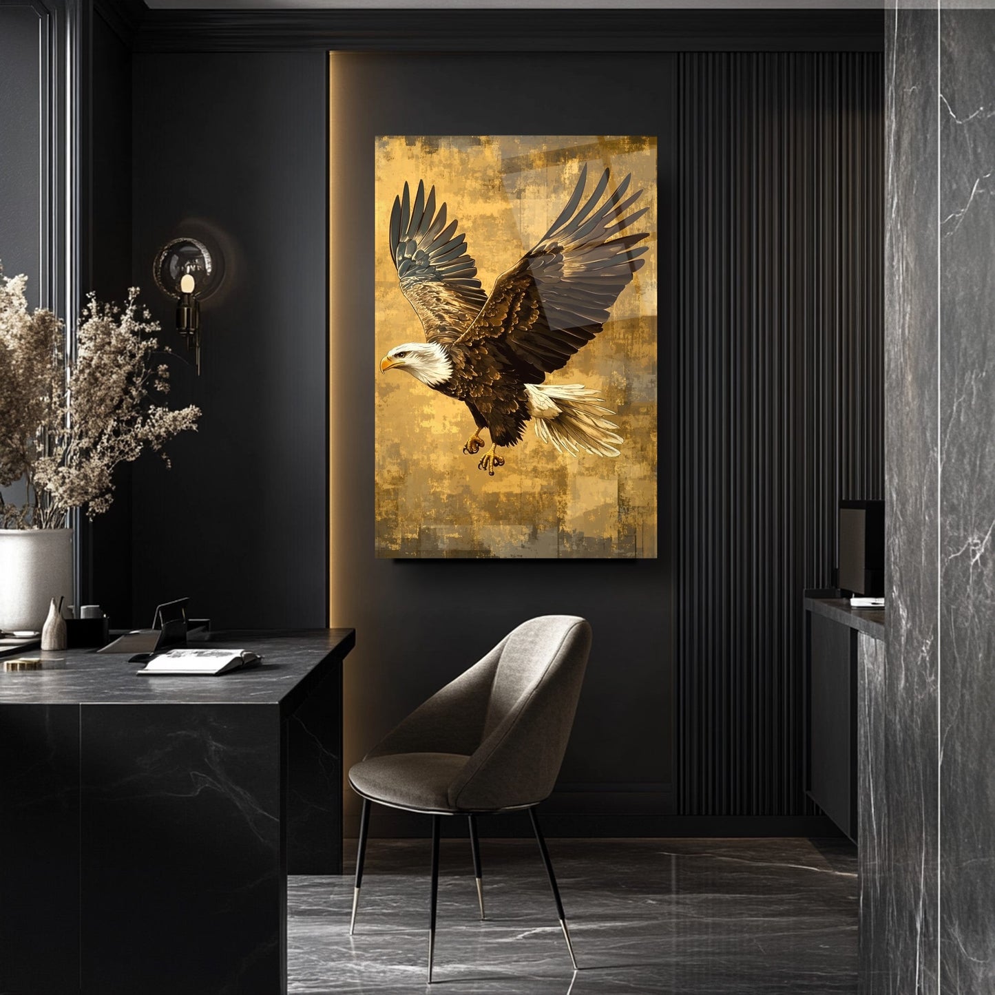 Gold Kartal Cam Tablo