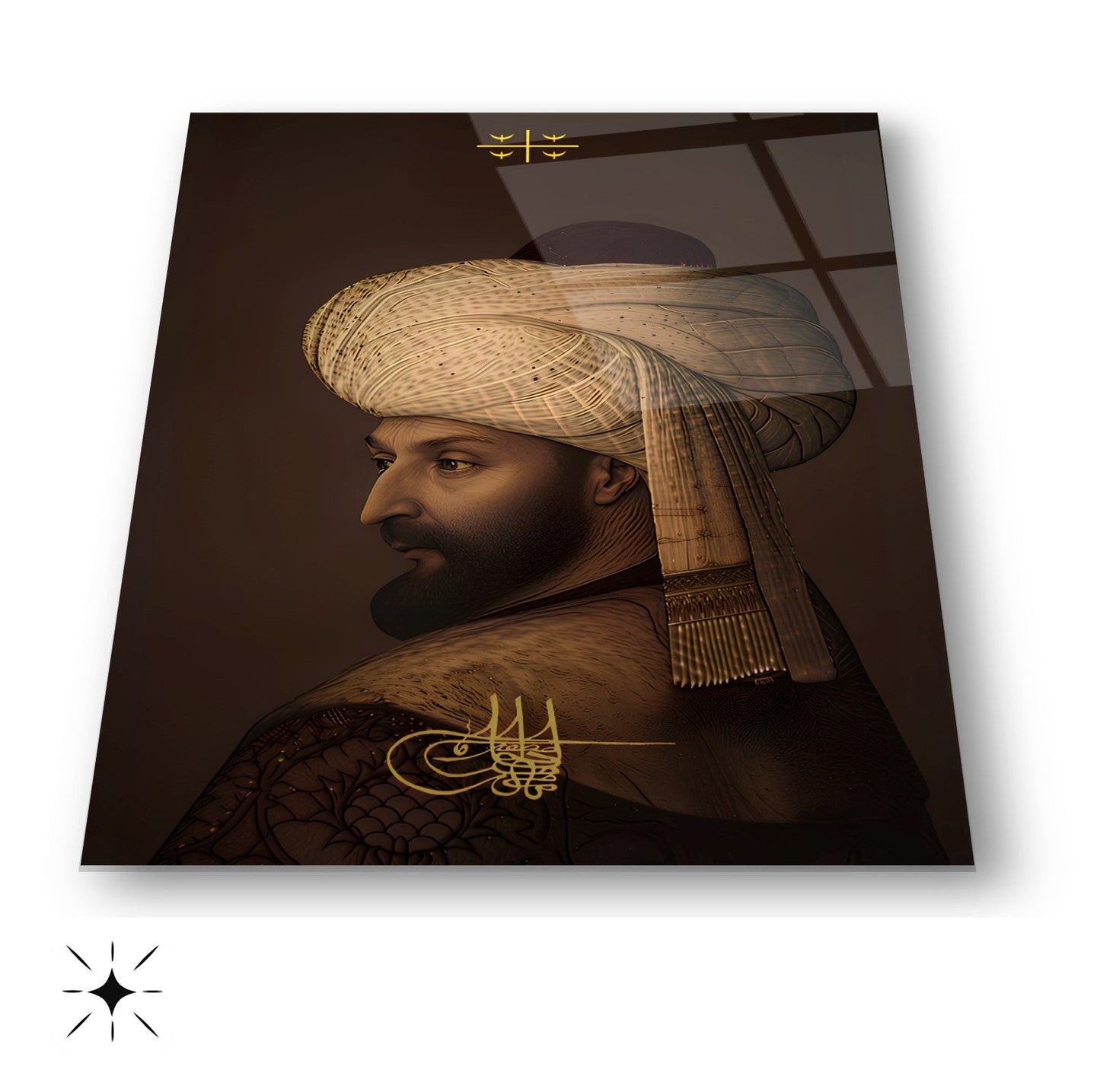 Fatih Sultan Mehmet Cam Tablo
