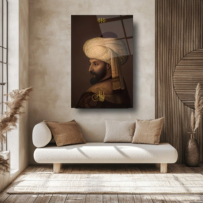 Fatih Sultan Mehmet Cam Tablo