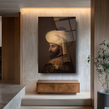 Fatih Sultan Mehmet Cam Tablo