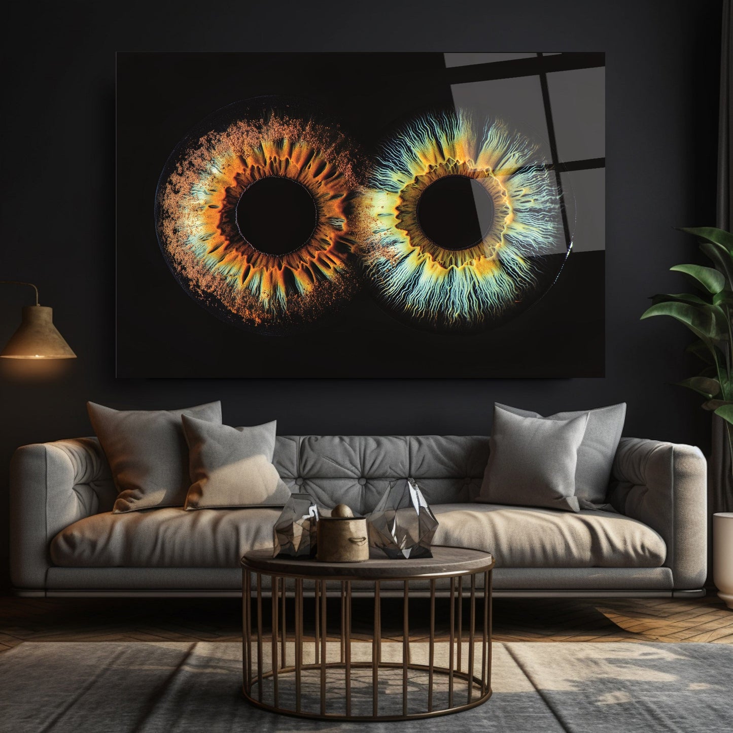 Göz Bebeği Cam Tablo