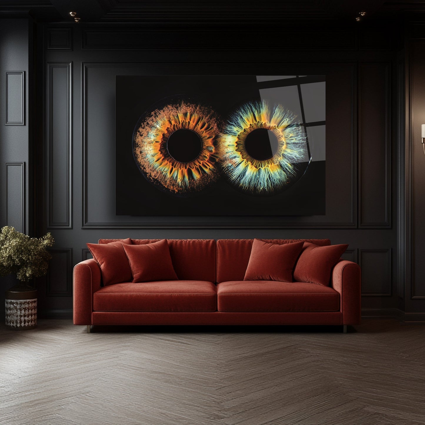 Göz Bebeği Cam Tablo