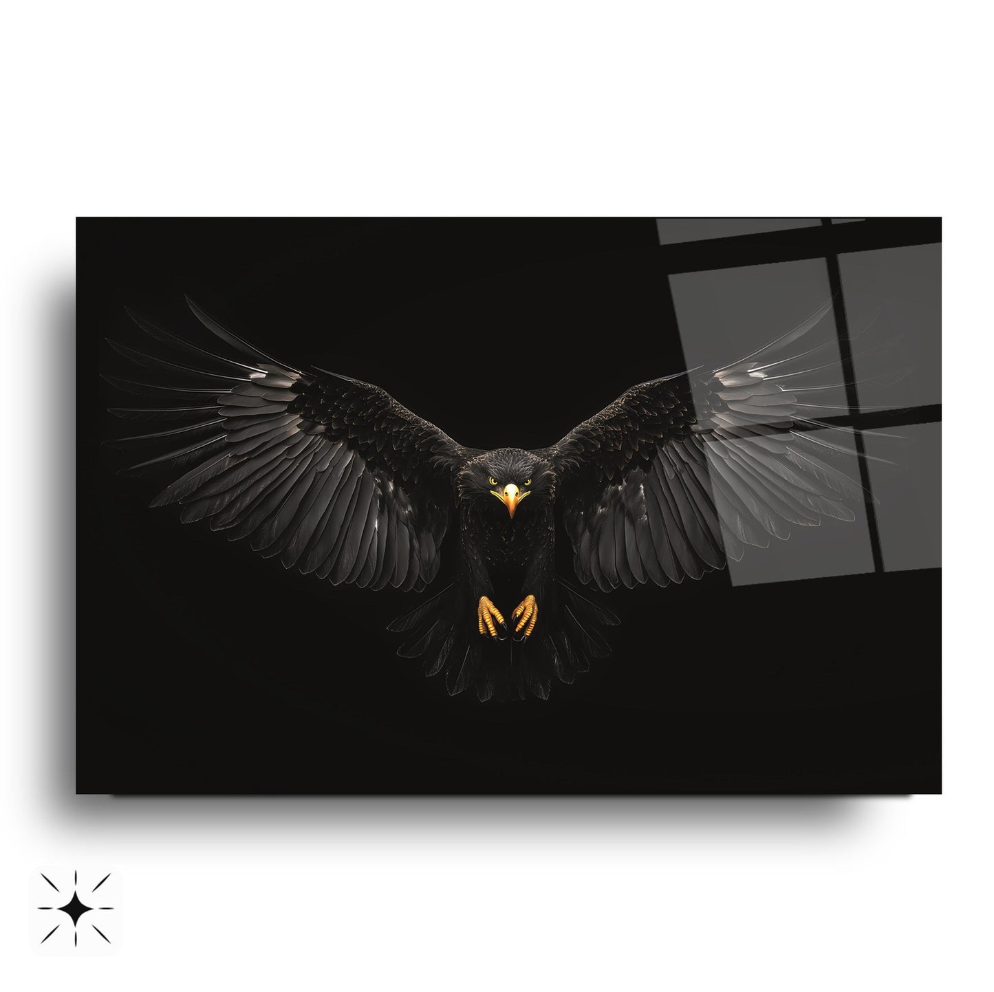 Kara Kartal Cam Tablo