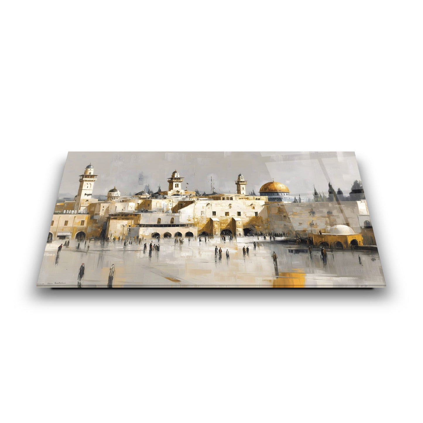 Eski Kudüs Şehri Cam Tablo