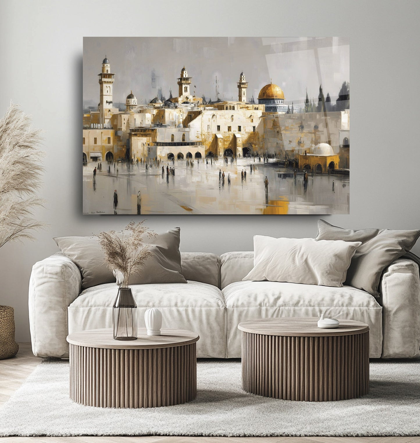 Eski Kudüs Şehri Cam Tablo