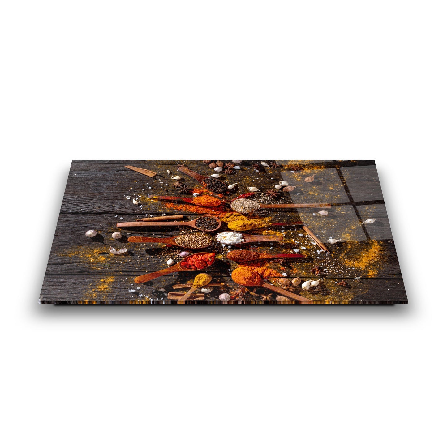 Renkli Baharatlar Cam Tablo
