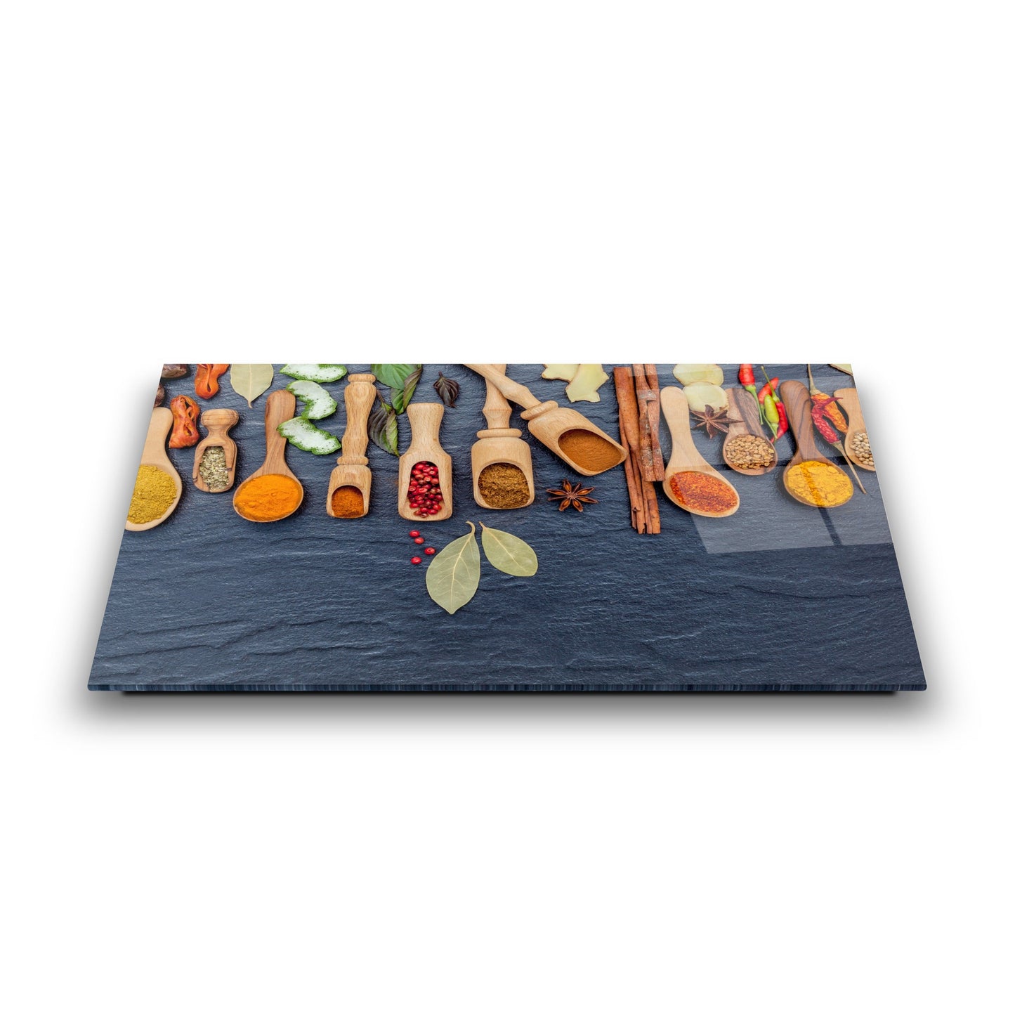 Renkli Baharatlar Cam Tablo