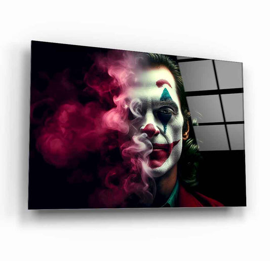 Neon Dumanlı Joker Cam Tablo