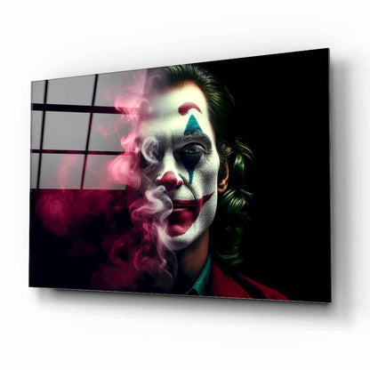 Neon Dumanlı Joker Cam Tablo