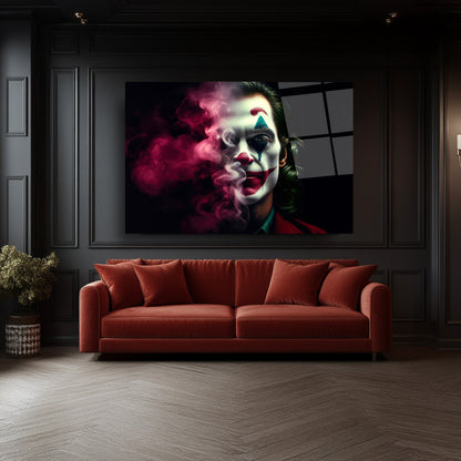 Neon Dumanlı Joker Cam Tablo
