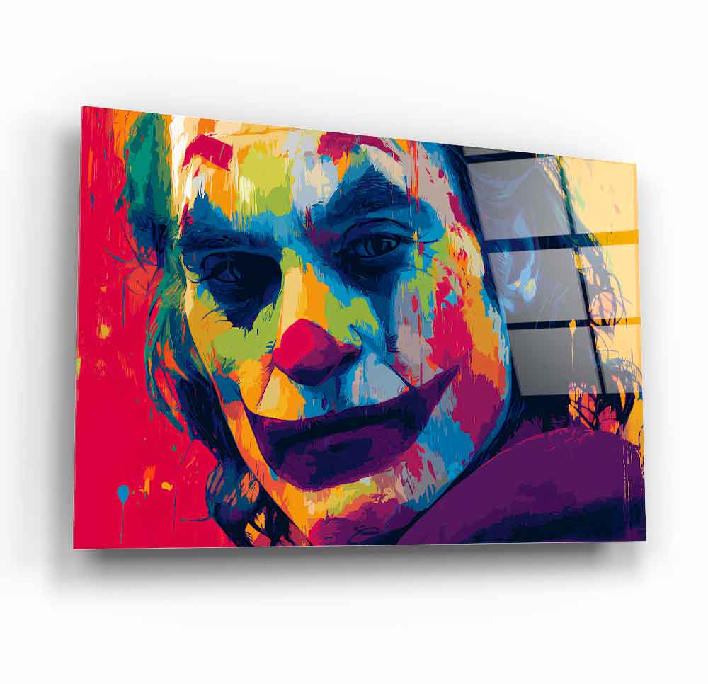 Renkli Joker Cam Tablo