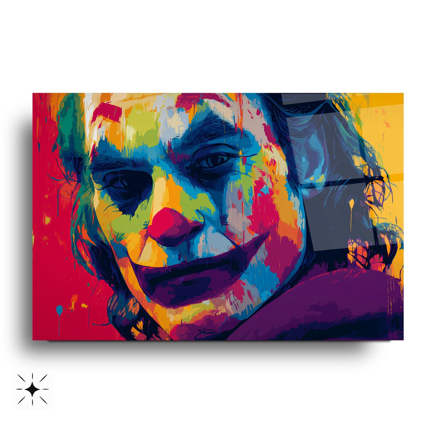 Renkli Joker Cam Tablo