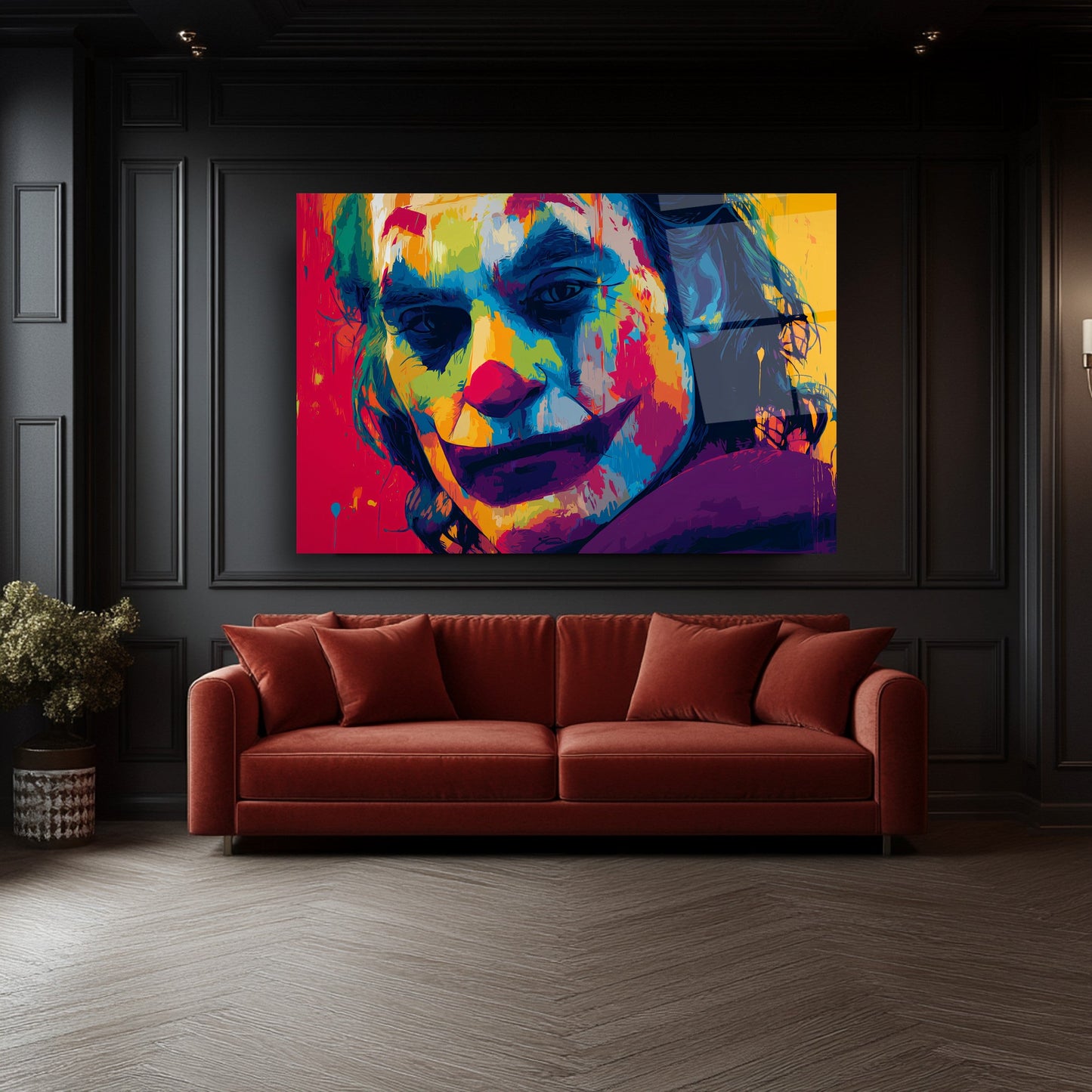 Renkli Joker Cam Tablo