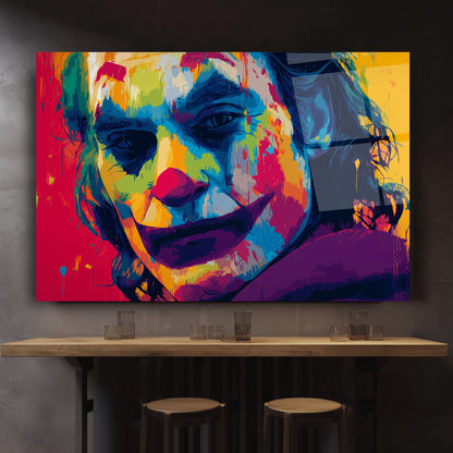 Renkli Joker Cam Tablo