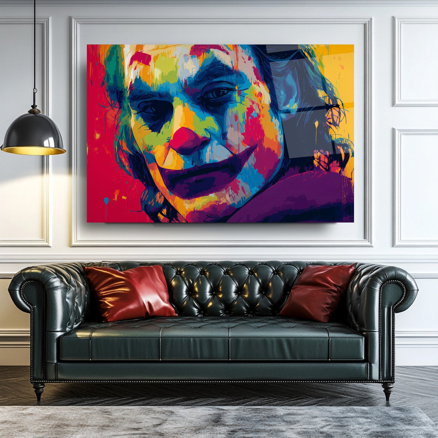 Renkli Joker Cam Tablo